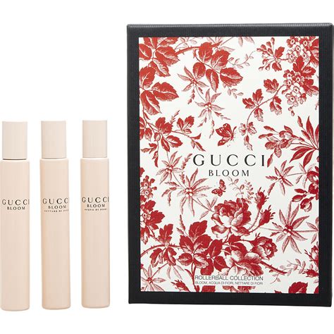 gucci bloom rollerball set|gucci bloom 3 piece set.